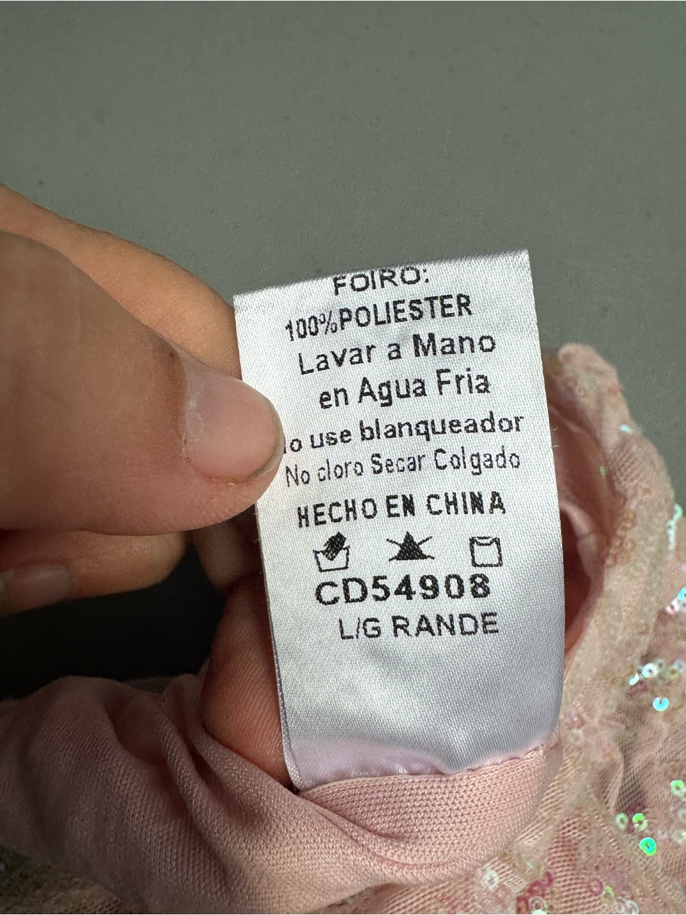 Windsor Blush Pink Sequin Strapless Prom Dress - Picture 4 of 5